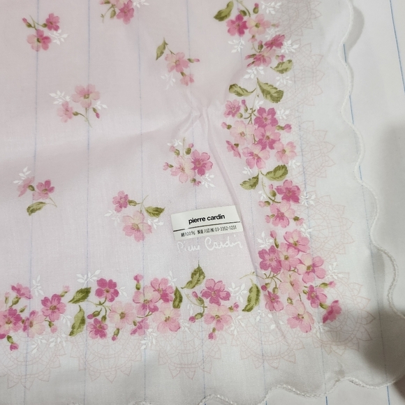 ❤️ Pierre Cardin handkerchief Cotton Authentic - Picture 9 of 9